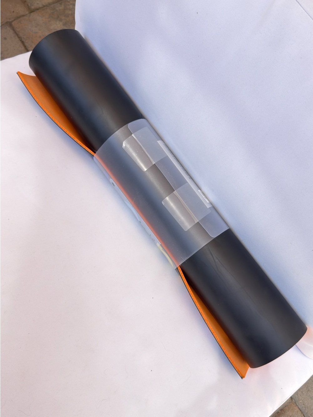Lululemon WORDMARK Yoga Reversible Mat 5mm Black Orange Navy Sonic Pink 71"x 26" - Picture 3 of 4